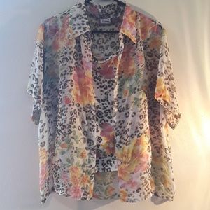 2 piece Sheer Blouse by Premier International